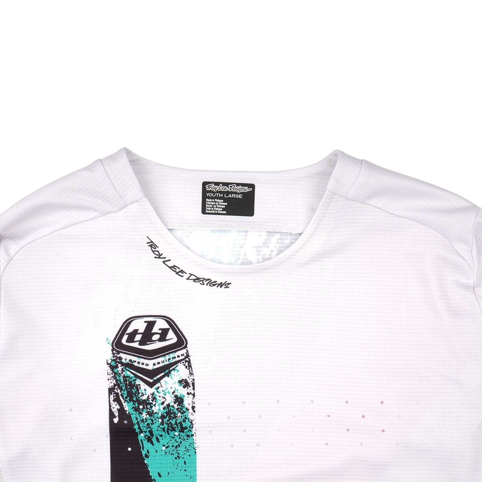 TLD Youth Sprint Jersey Full Pull Chalk