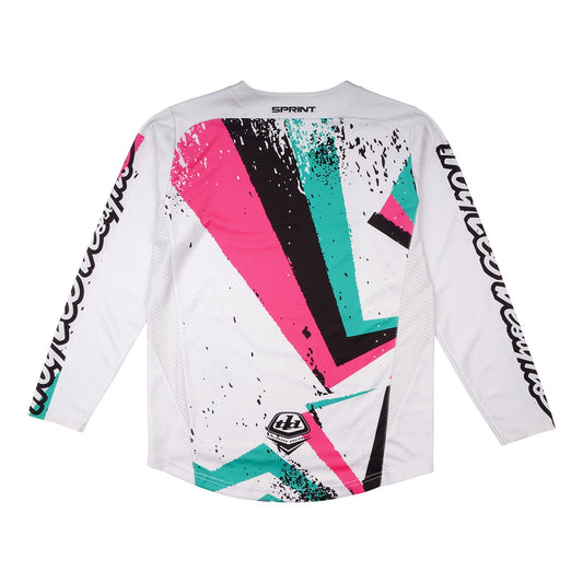 TLD Youth Sprint Jersey Full Pull Chalk