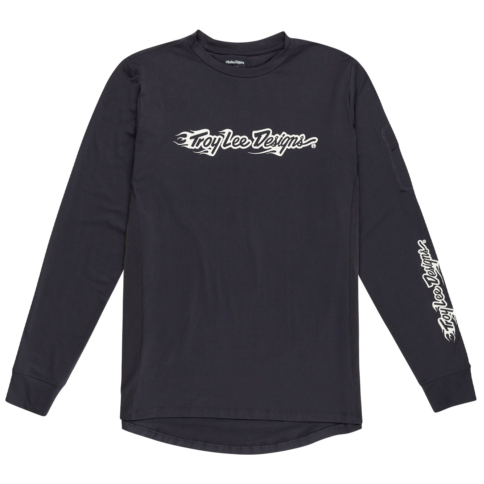 TLD Youth Ruckus Long Sleeve Ride Tee Burn Out Carbon