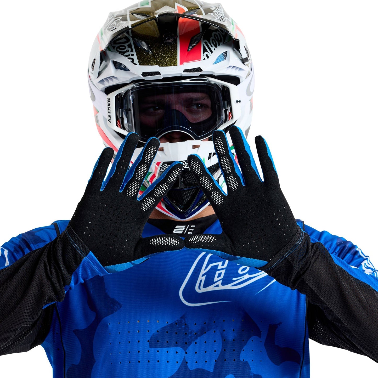 TLD Air Glove Blotted Bright Blue