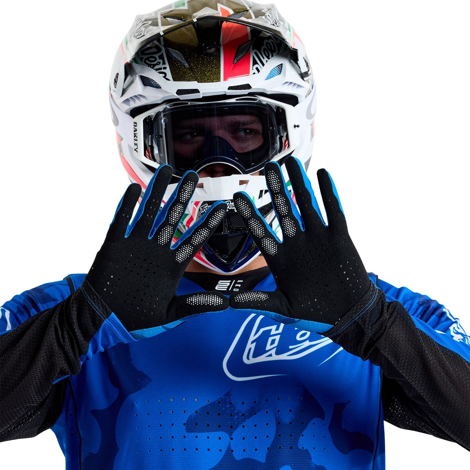 TLD Air Glove Blotted Bright Blue