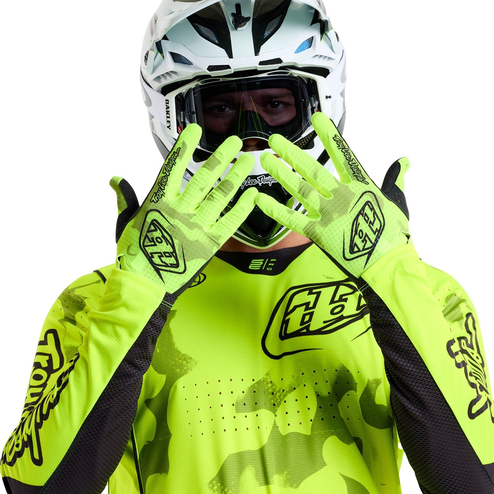 TLD Air Glove Blotted Flo Yellow