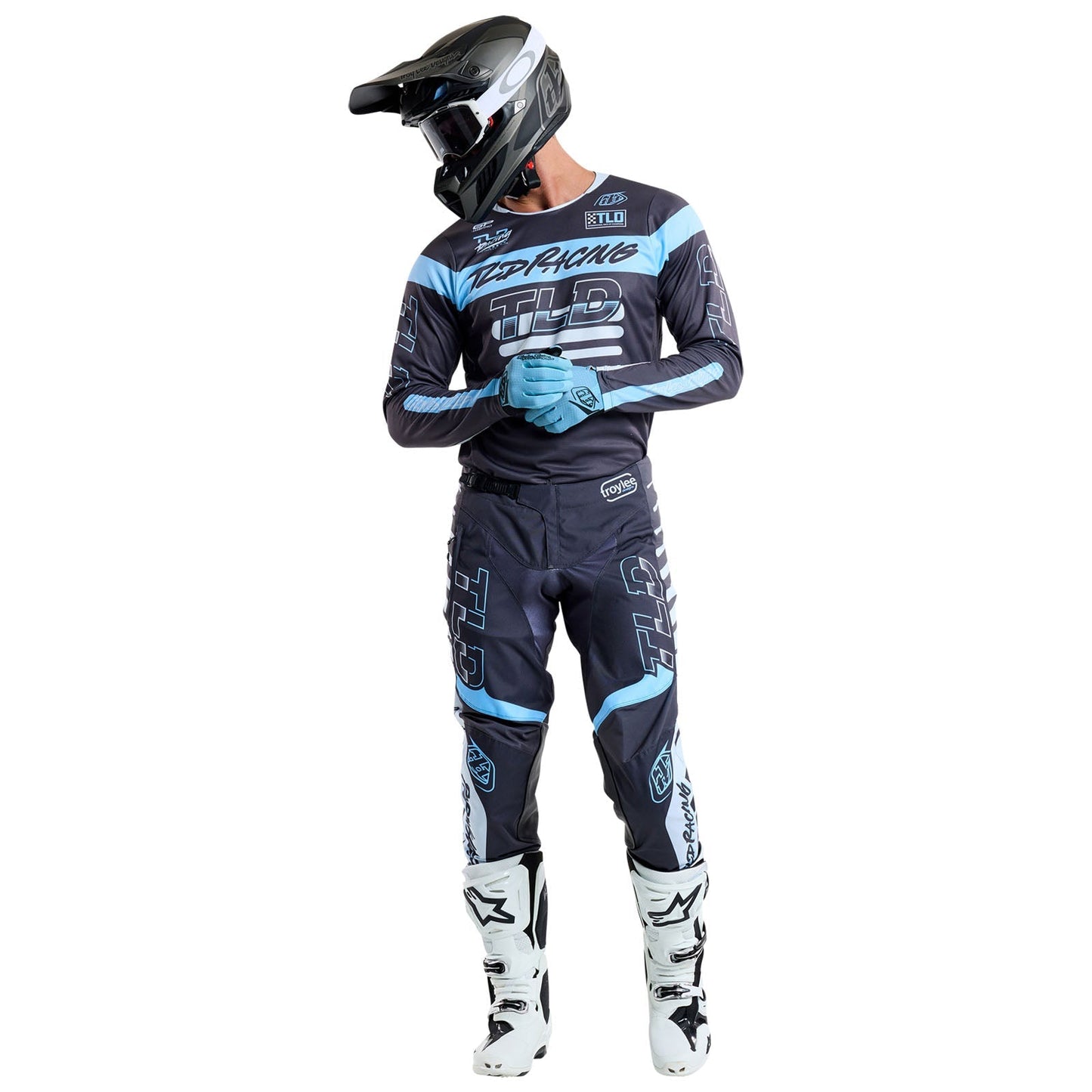 TLD GP Pro Jersey Fifty-50 Charcoal / Smoke