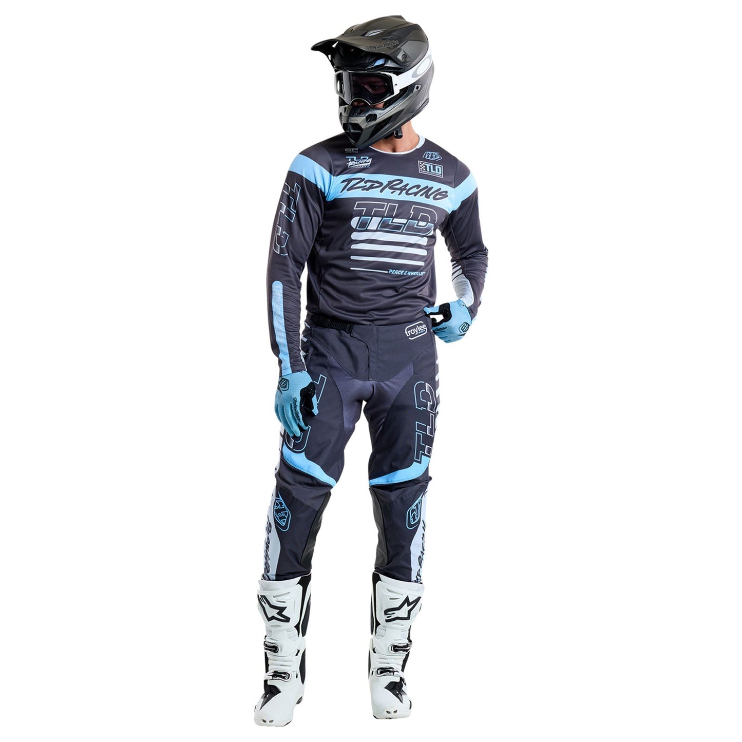 TLD GP Pro Jersey Fifty-50 Charcoal / Smoke