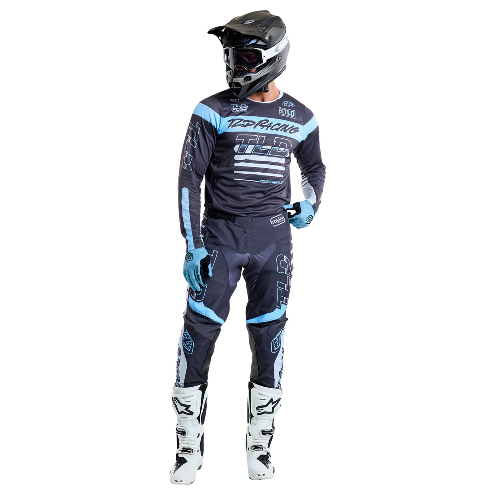 TLD GP Pro Jersey Fifty-50 Charcoal / Smoke