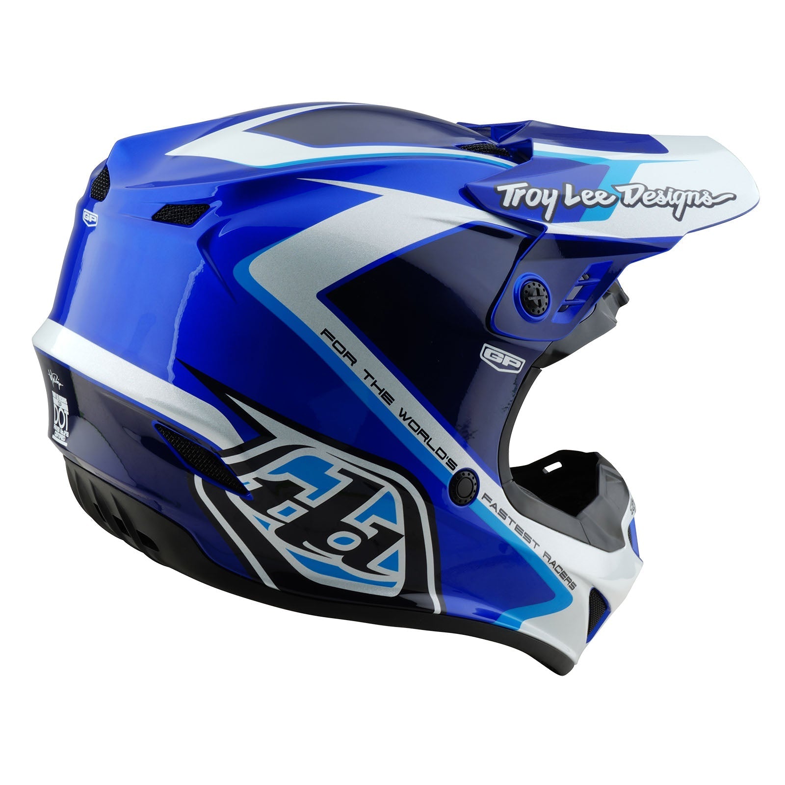 TLD GP Helmet Shutter Blue