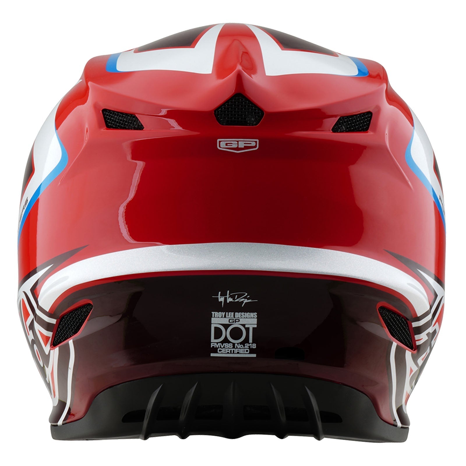 TLD GP Helmet Shutter Red