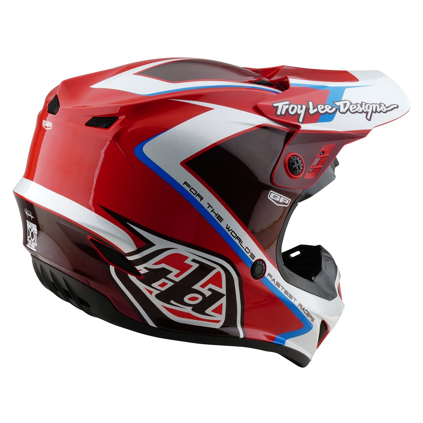 TLD GP Helmet Shutter Red