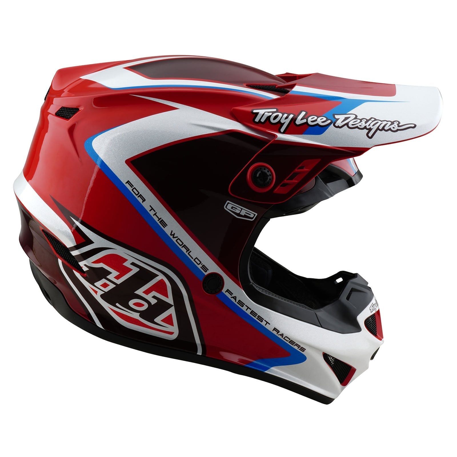 TLD GP Helmet Shutter Red