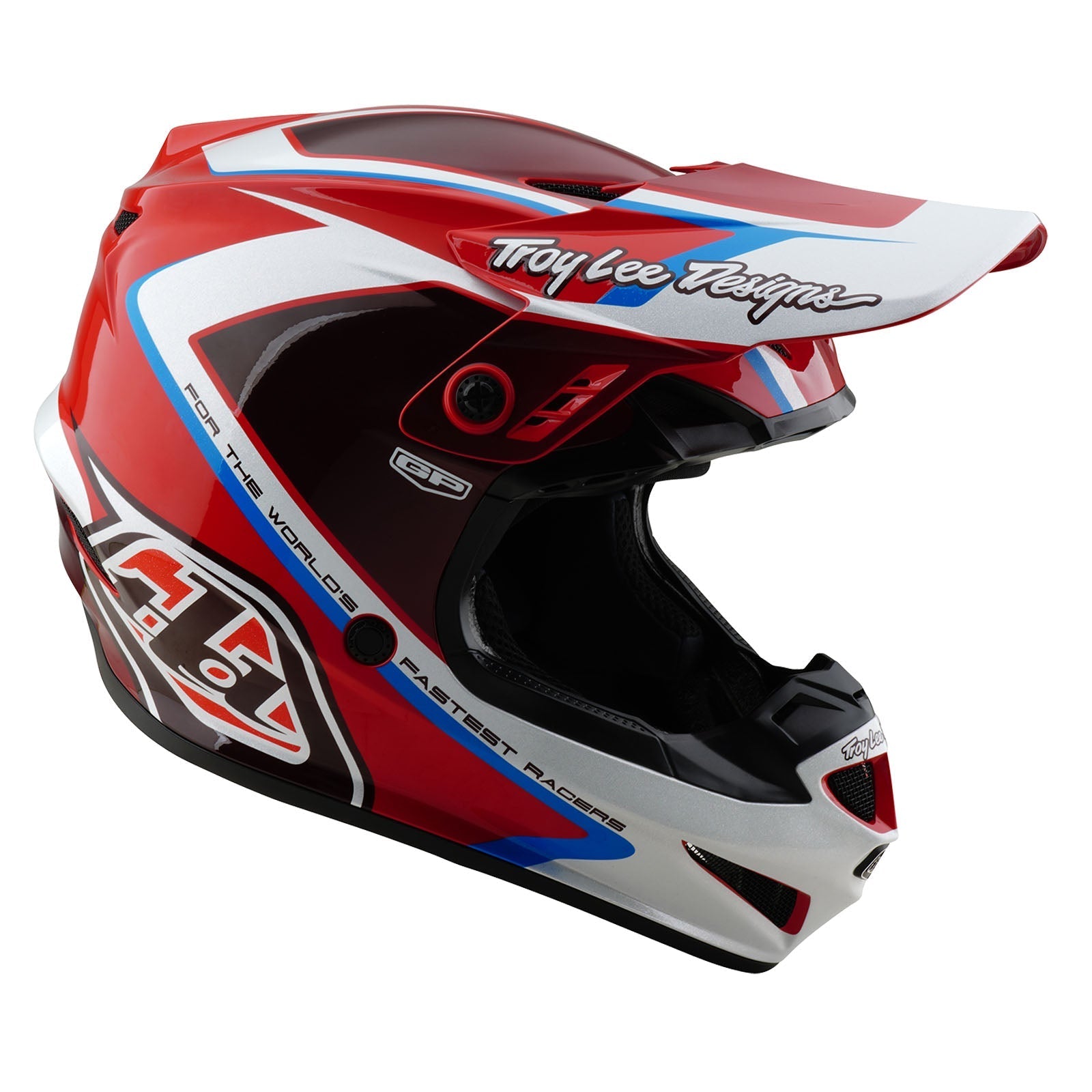 TLD GP Helmet Shutter Red