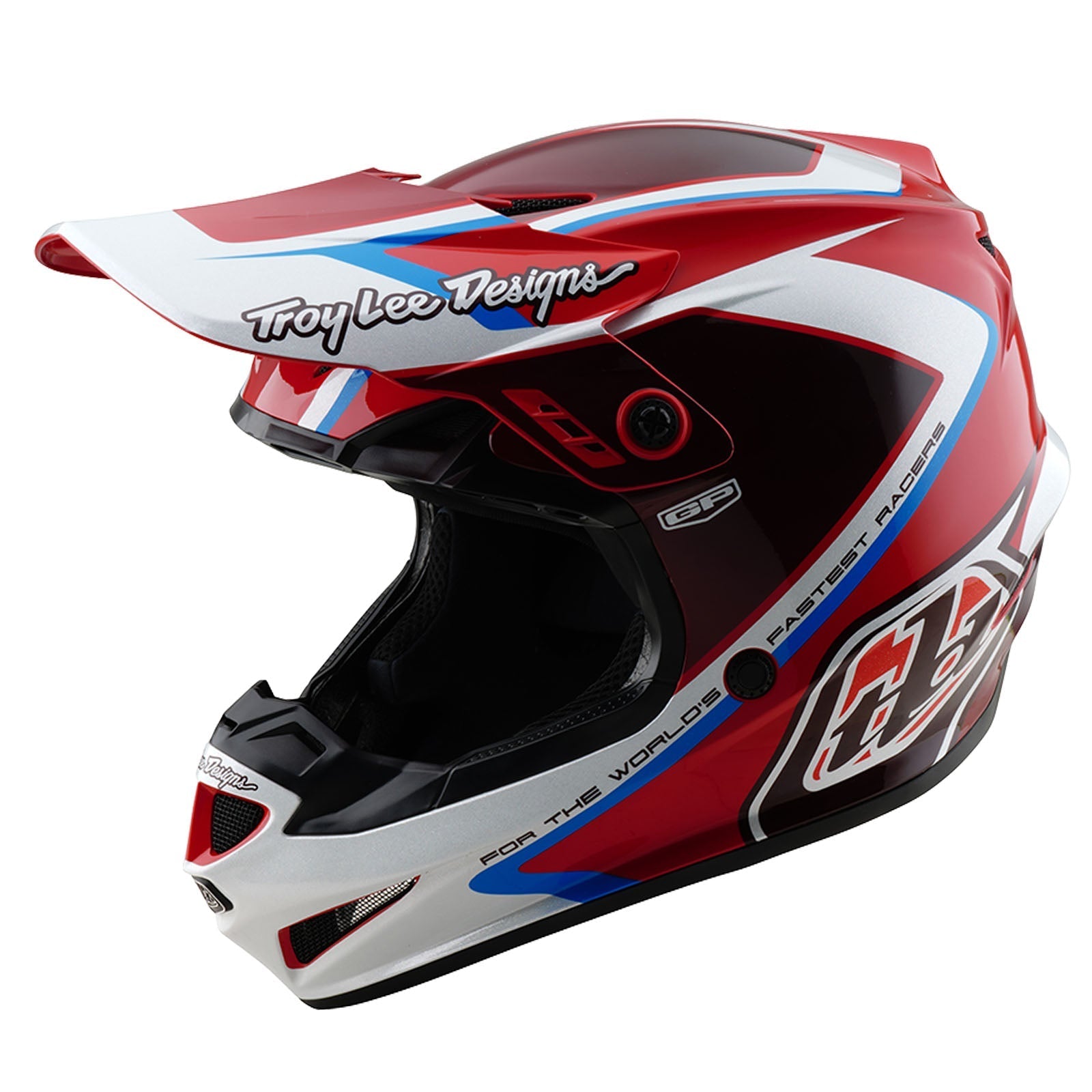 TLD GP Helmet Shutter Red