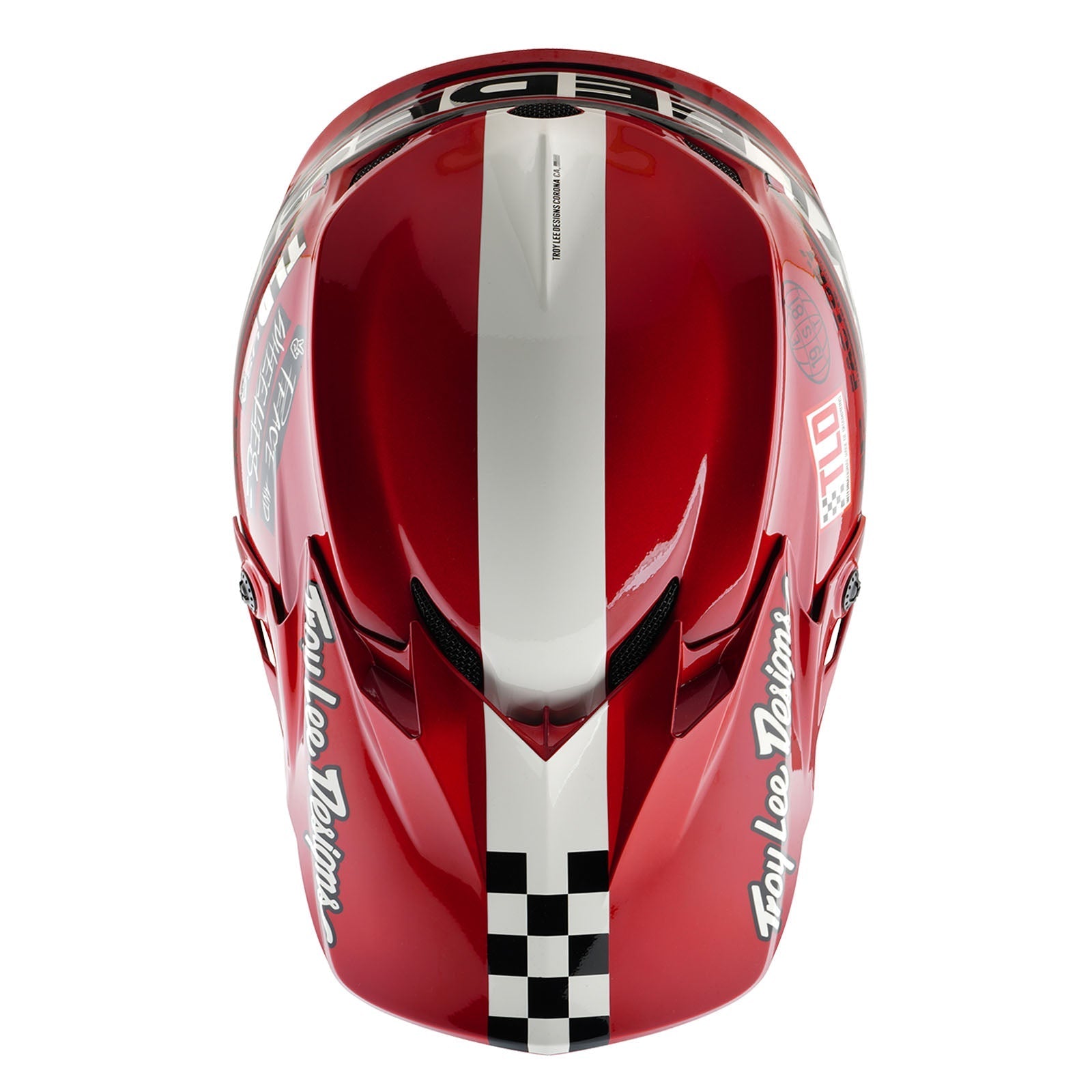 TLD Youth GP Pro Helmet W/MIPS Fifty-50 White / Red