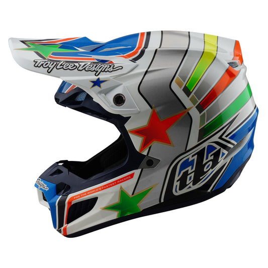 TLD SE5 Composite Helmet W/MIPS Rays White / Blue