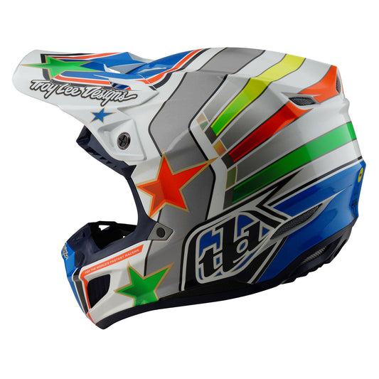 TLD SE5 Composite Helmet W/MIPS Rays White / Blue