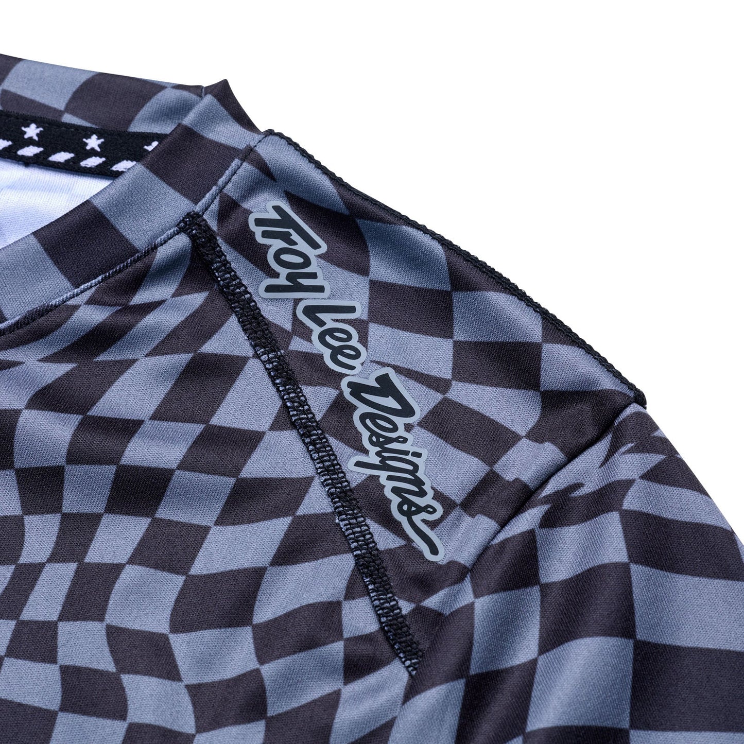 TLD Womens Lilium LS Jersey Twisted Checkers Black / Grey