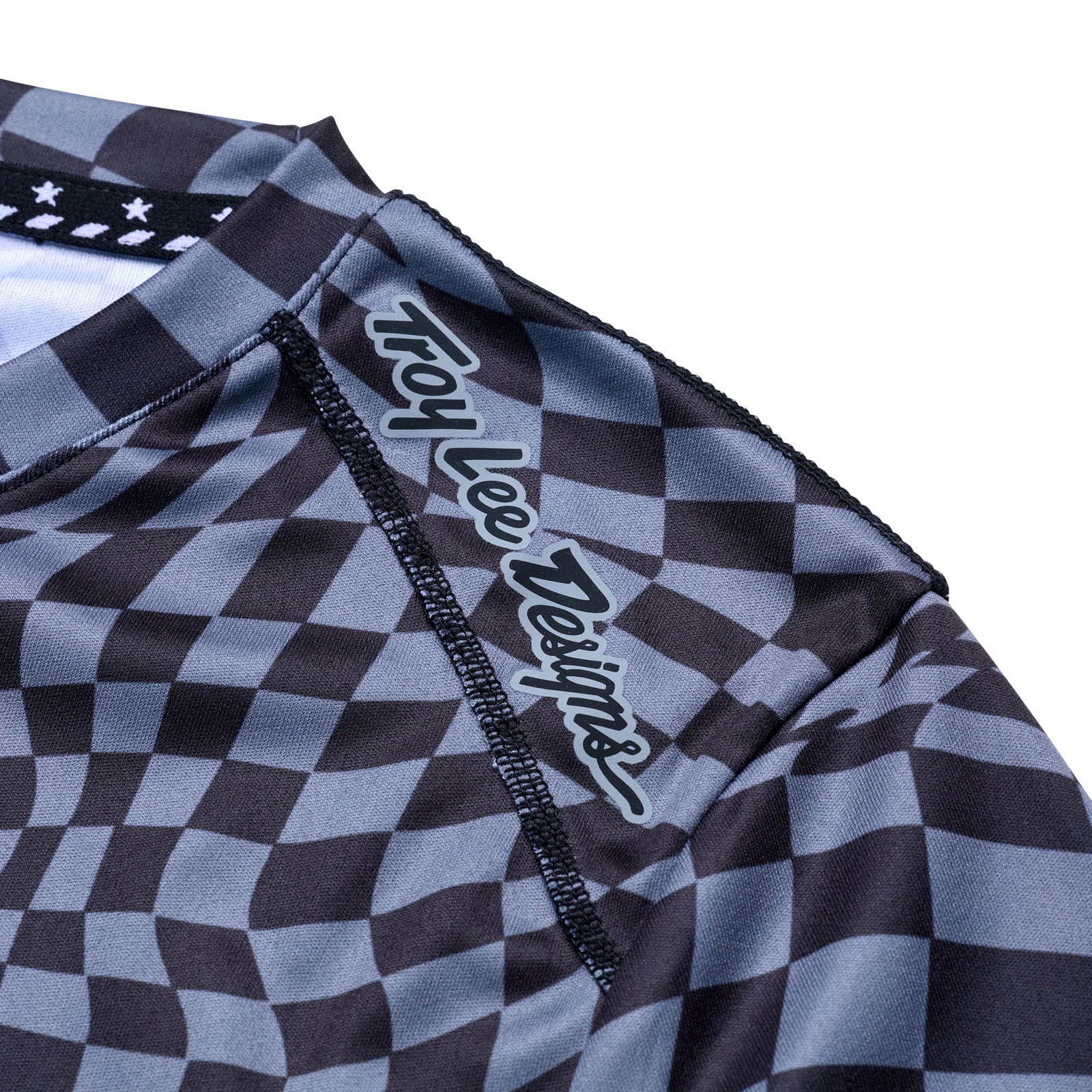TLD Womens Lilium LS Jersey Twisted Checkers Black / Grey