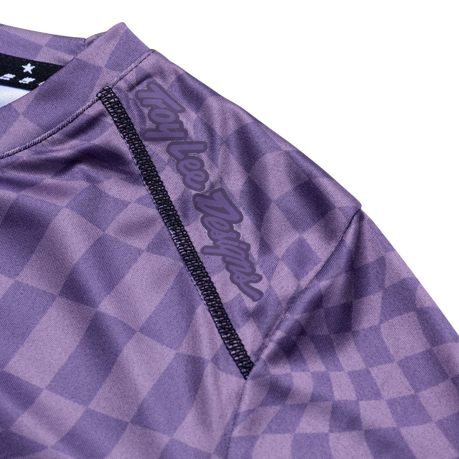TLD Womens Lilium LS Jersey Twisted Checkers Deep Purple