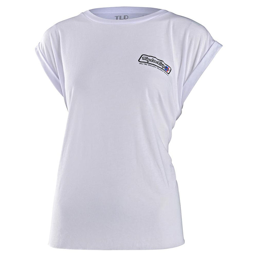 Troy Lee WOMENS GO FASTER T-SHIRT White