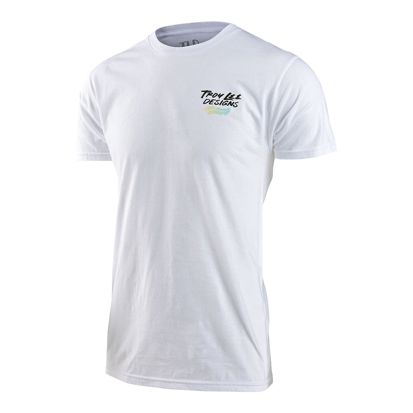 Troy Lee Short Sleeve Tee Feathers White