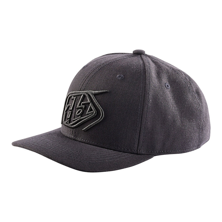 Troy Lee Snapback Hat Crop Gray / Charcoal