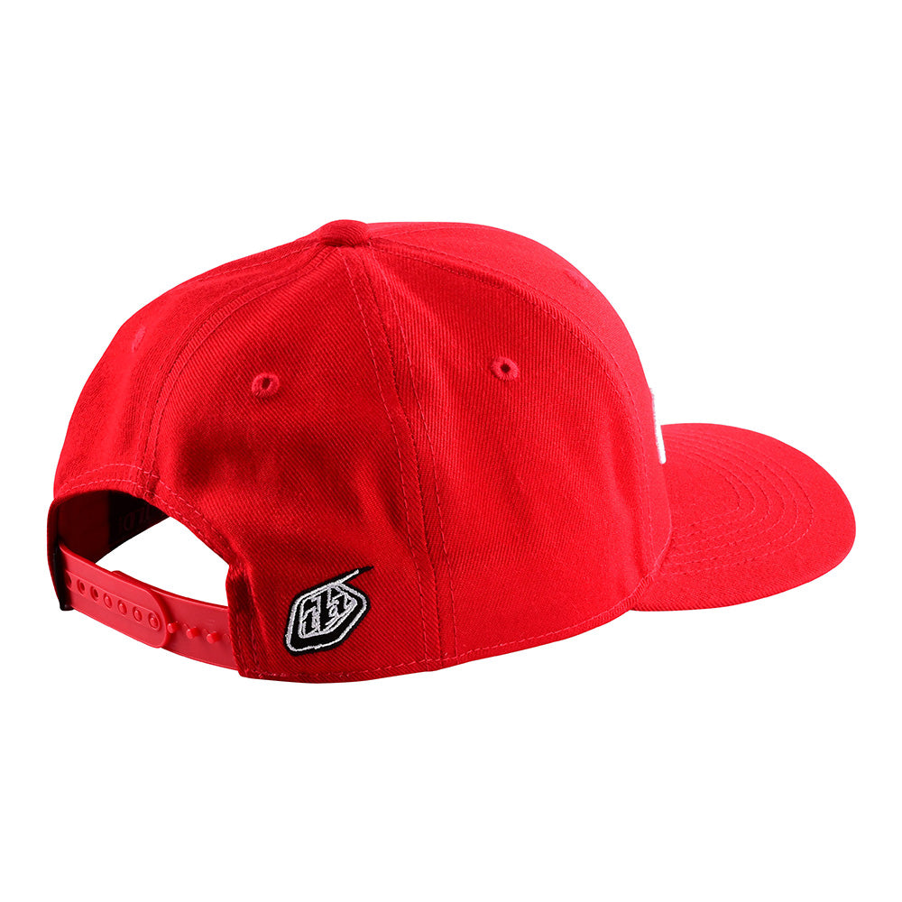 Troy Lee Snapback Hat Signature Red / White