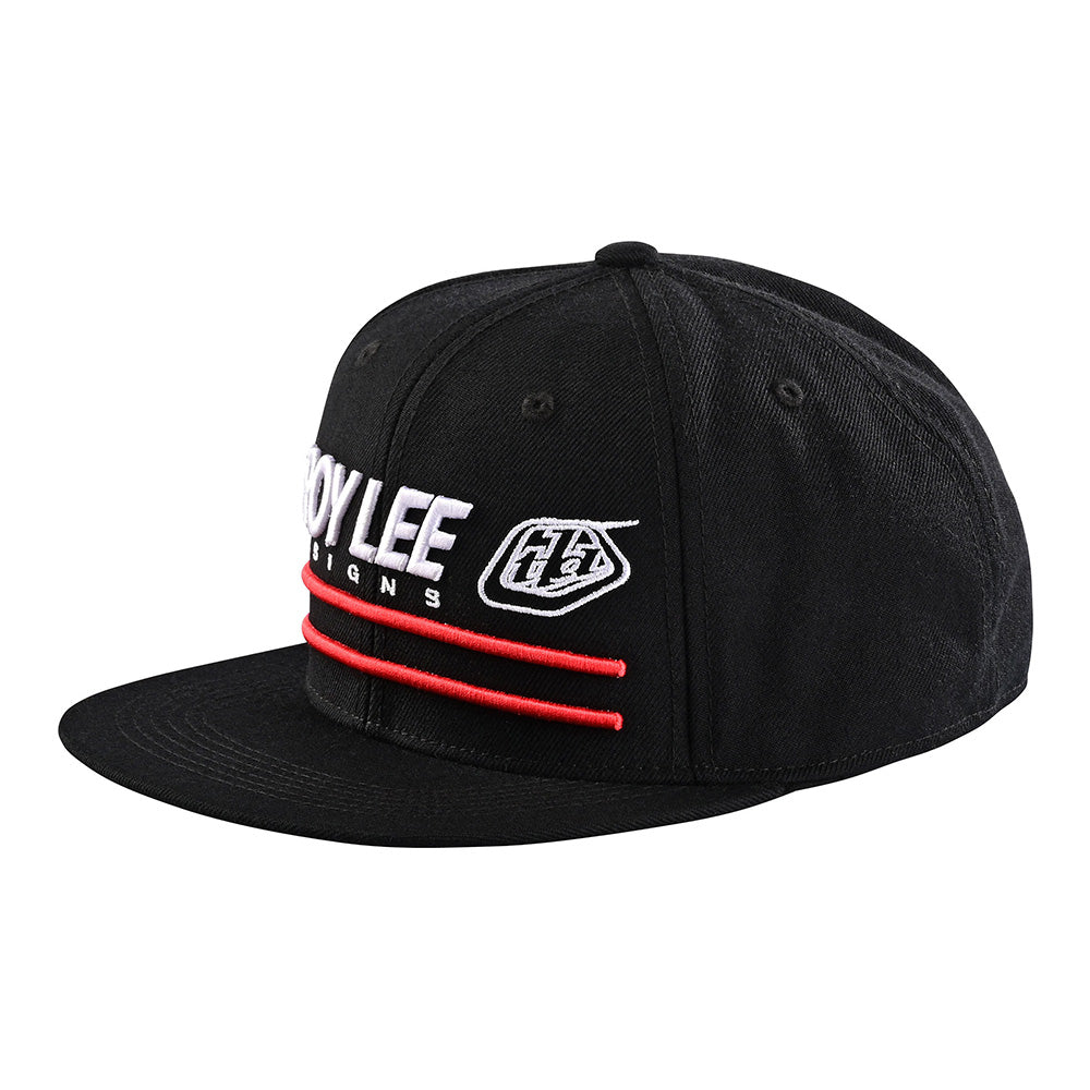 Troy Lee Snapback Hat Drop In Black / White