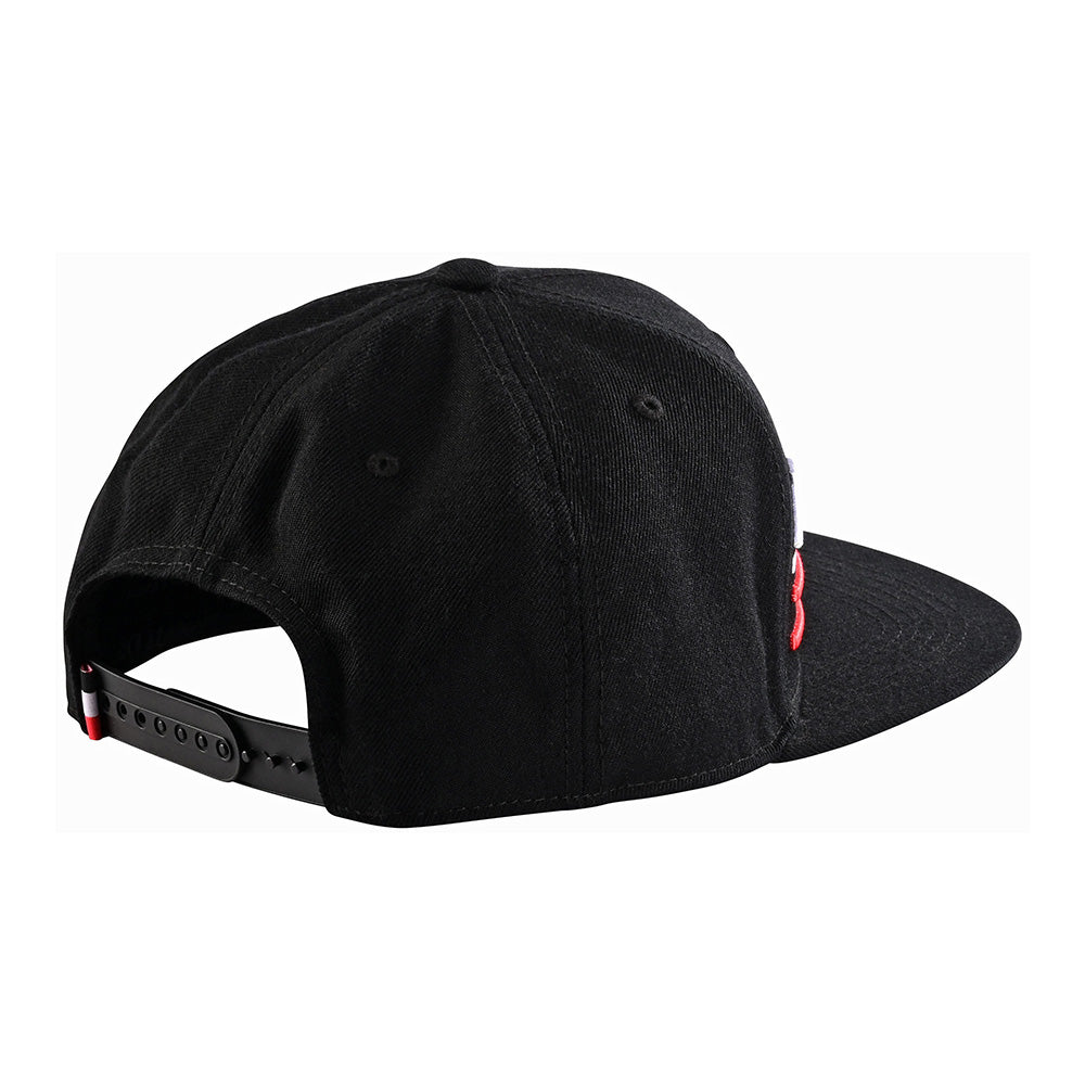 Troy Lee Snapback Hat Drop In Black / White