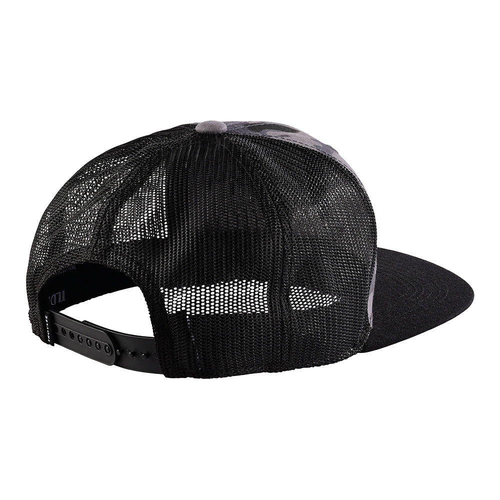 Troy Lee Snapback Hat Signature Camo Black / Silver