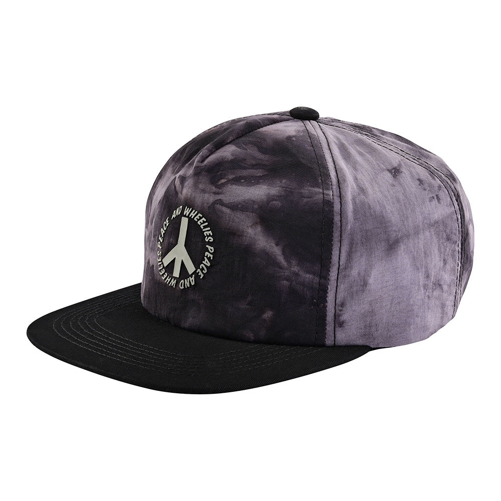 Troy Lee Snapback Hat Plot Tie-Dye Charcoal