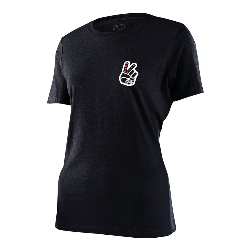 Troy Lee WOMENS SHORT SLEEVE PEACE OUT Black Heather