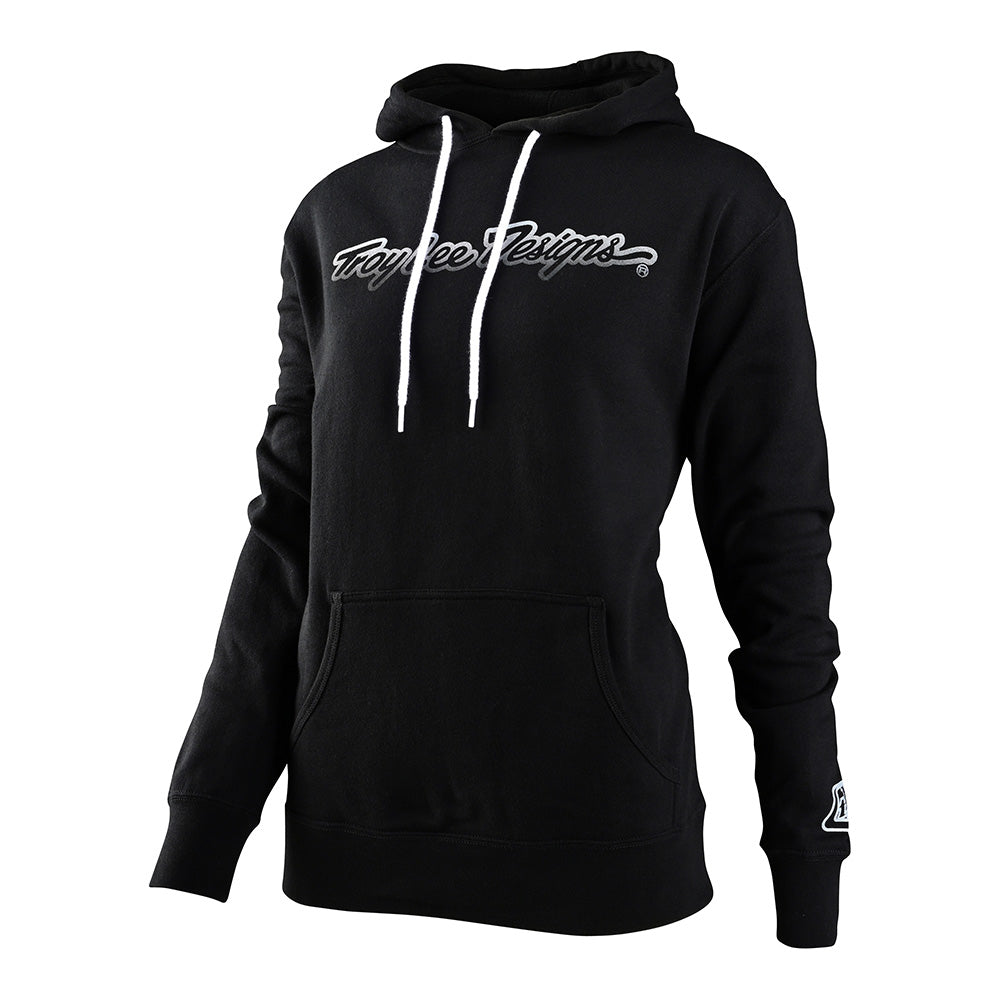 Troy Lee WOMENS PULLOVER HOODIE SIGNATURE Black