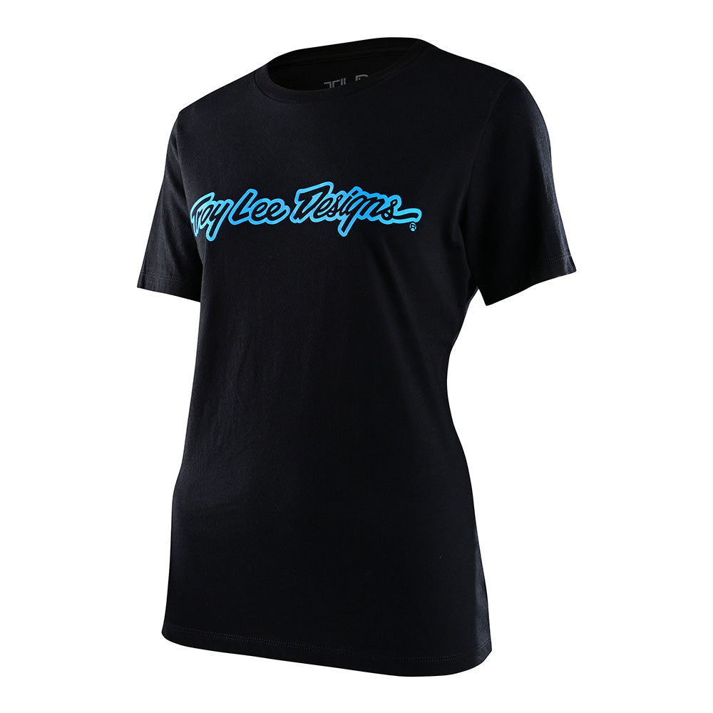 Troy Lee WOMENS SHORT SLEEVE SIGNATURE Black