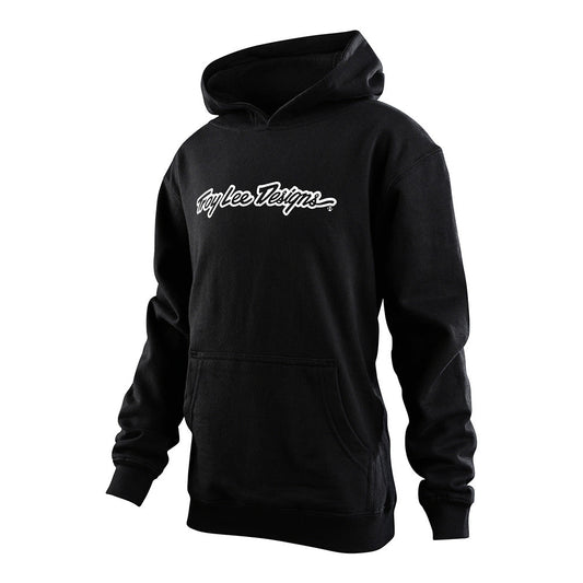Troy Lee Youth Pullover Hoodie Signature Black