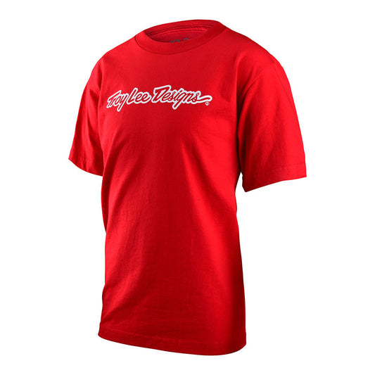 Troy Lee YOUTH SHORT SLEEVE TEE SIGNATURE Red