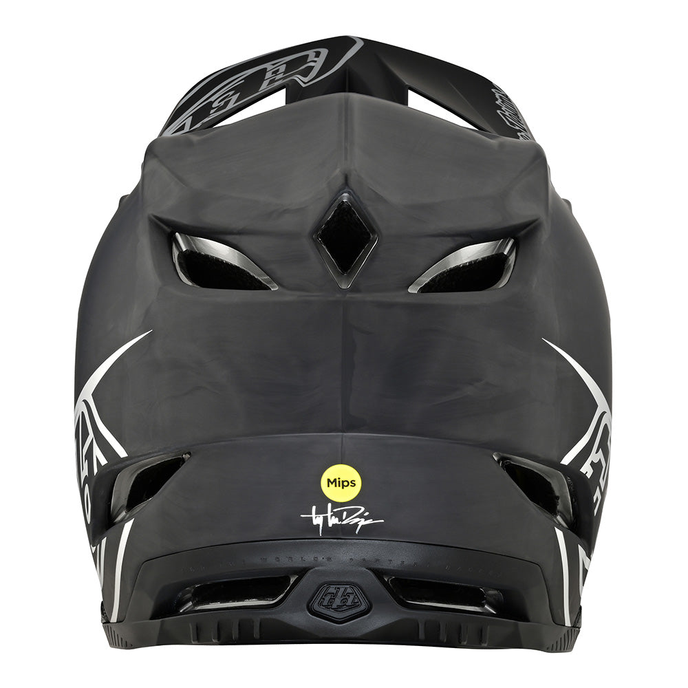 Troy Lee D4 Carbon Helmet W/MIPS Stealth Black / Silver