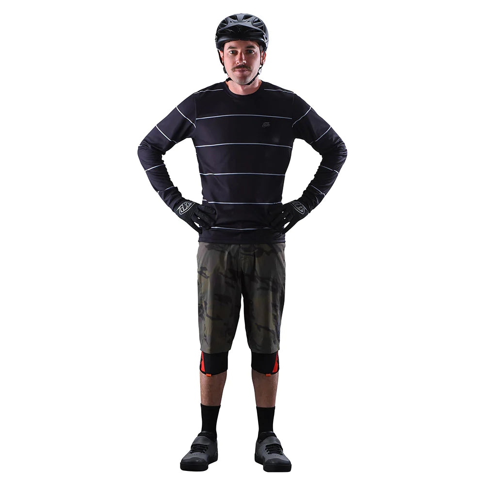 Troy Lee FLOWLINE LONG SLEEVE JERSEY REVERT Black