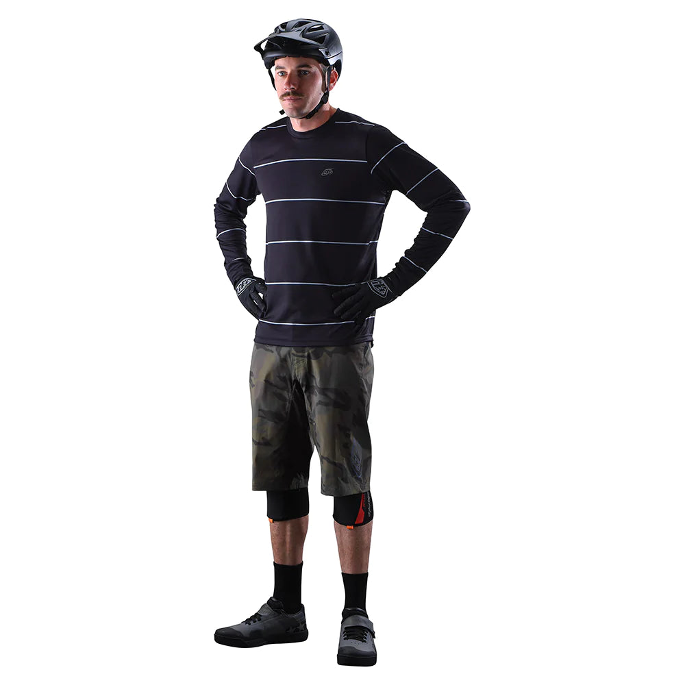 Troy Lee FLOWLINE LONG SLEEVE JERSEY REVERT Black