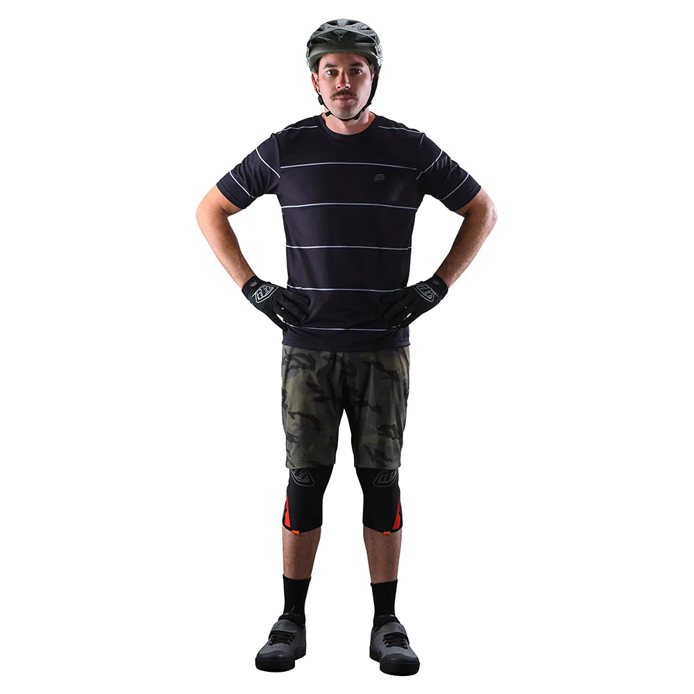 Troy Lee FLOWLINE SHORT SLEEVE JERSEY REVERT Black