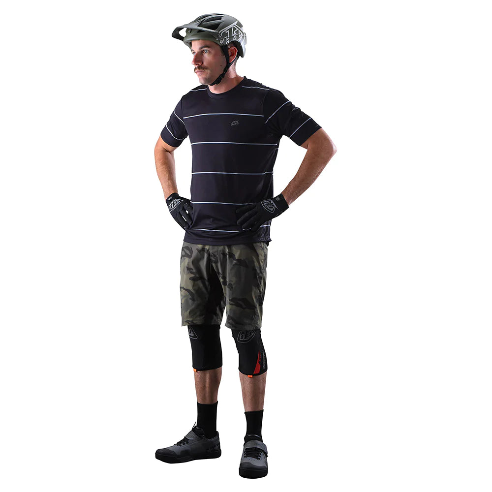 Troy Lee FLOWLINE SHORT SLEEVE JERSEY REVERT Black
