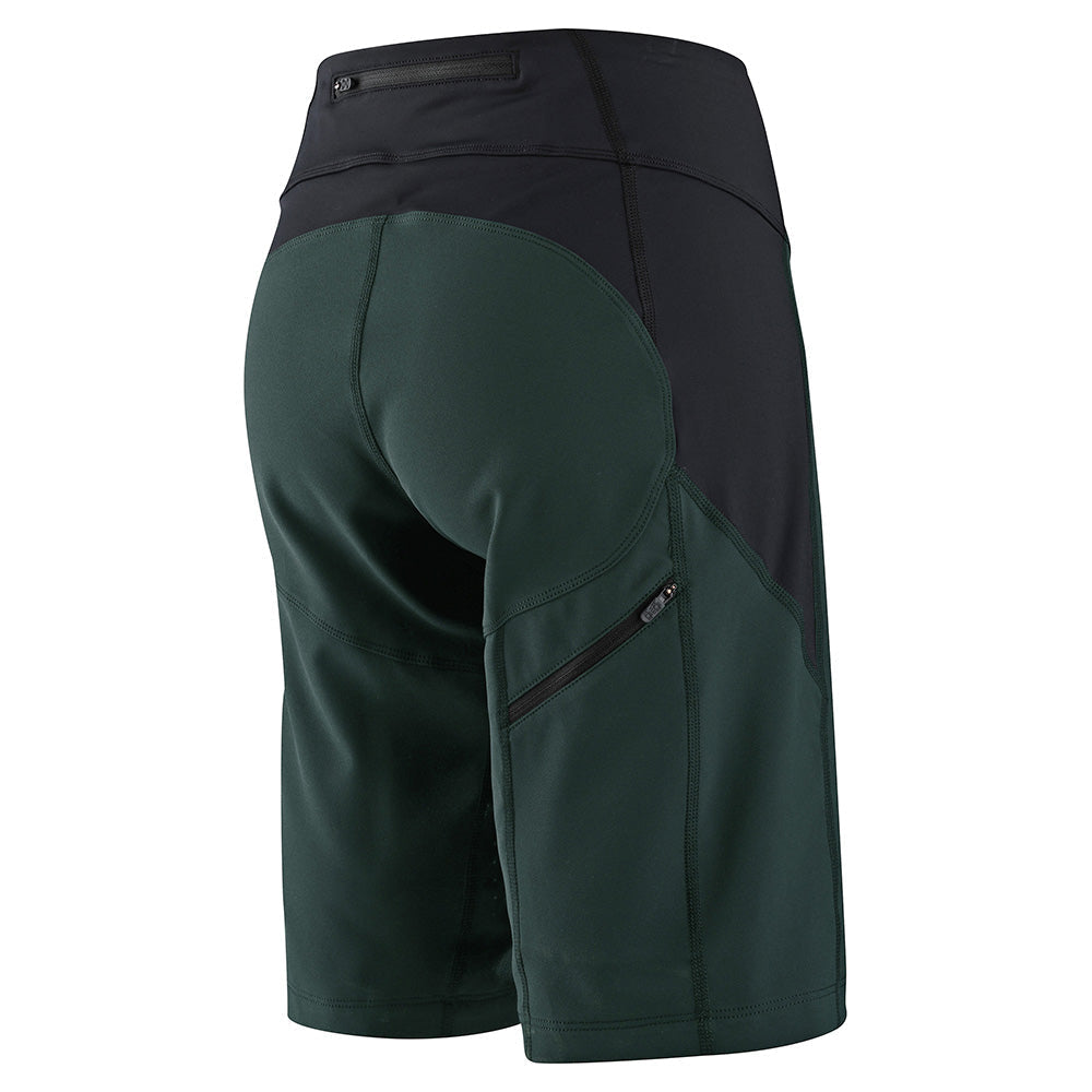 Troy Lee WOMENS LUXE SHORT NO LINER SOLID Steel Green