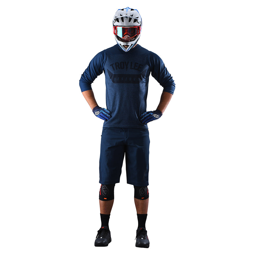 Troy Lee RUCKUS SHORT W/LINER SOLID Dark Slate Blue