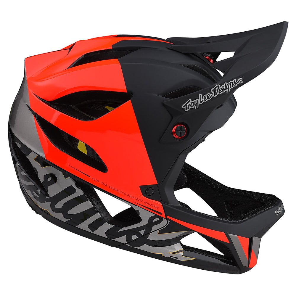 Troy Lee STAGE HELMET W/MIPS NOVA Glo Red