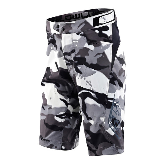 Troy Lee YOUTH FLOWLINE SHORT NO LINER SPRAY White