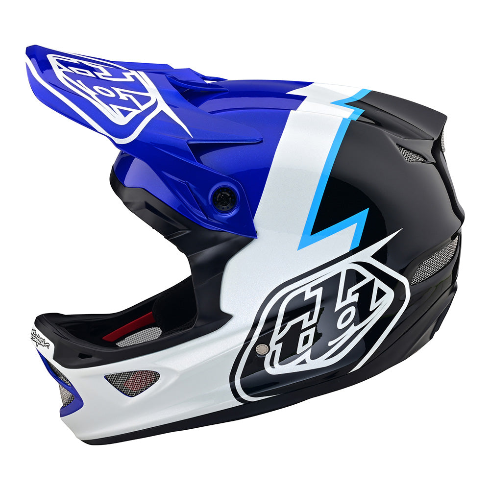 Troy Lee D3 Fiberlite Helmet Volt Blue