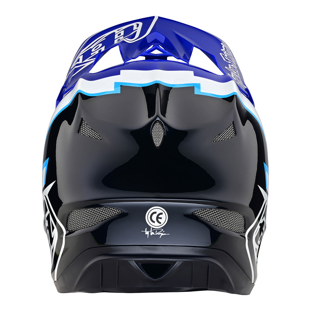 Troy Lee D3 Fiberlite Helmet Volt Blue