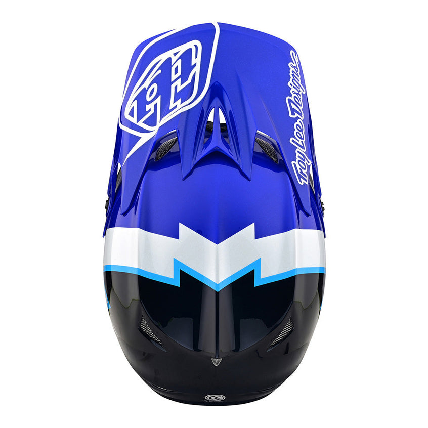 Troy Lee D3 Fiberlite Helmet Volt Blue