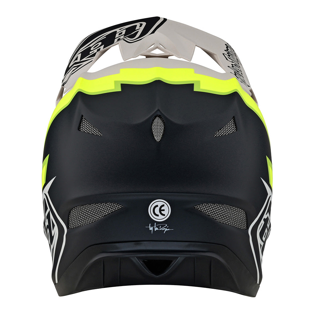 Troy Lee D3 Fiberlite Helmet Volt Flo Yellow