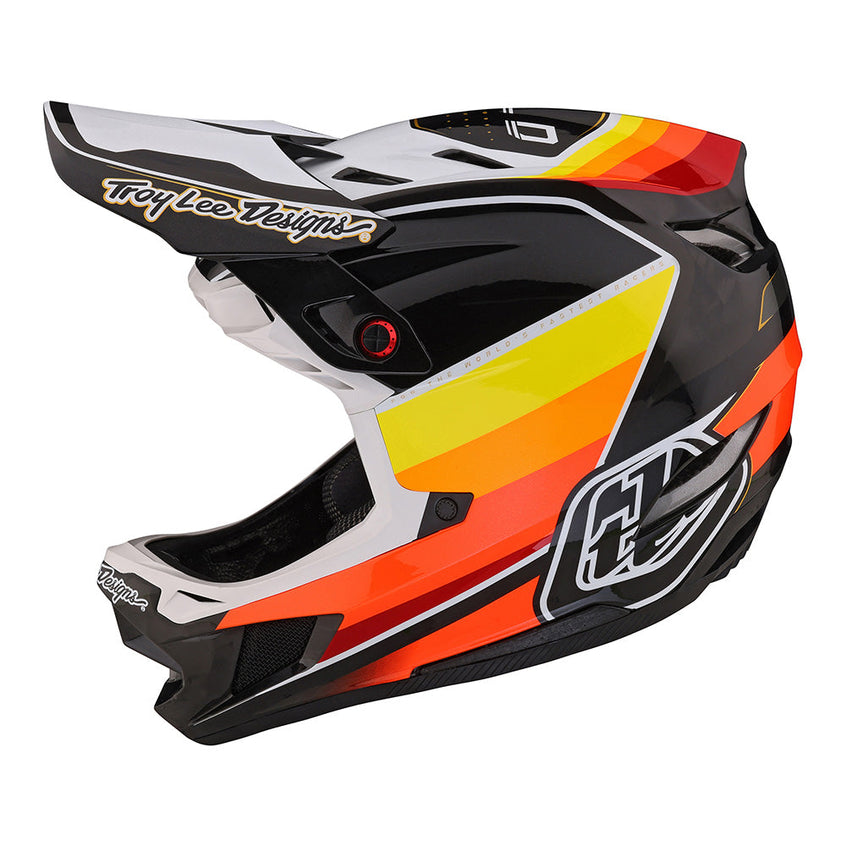 Troy Lee D4 Carbon Helmet W/MIPS Reverb Black / White