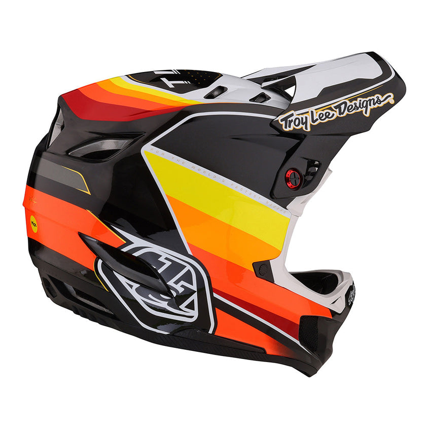 Troy Lee D4 Carbon Helmet W/MIPS Reverb Black / White