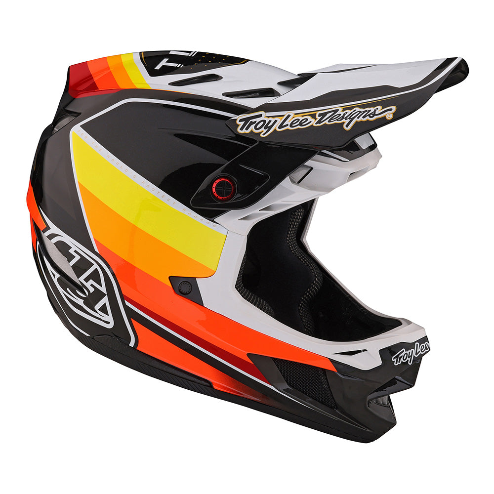 Troy Lee D4 Carbon Helmet W/MIPS Reverb Black / White